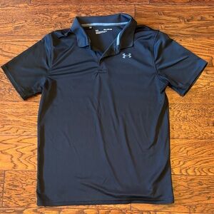 Under Armour Boys Dark Blue Polo Shirt